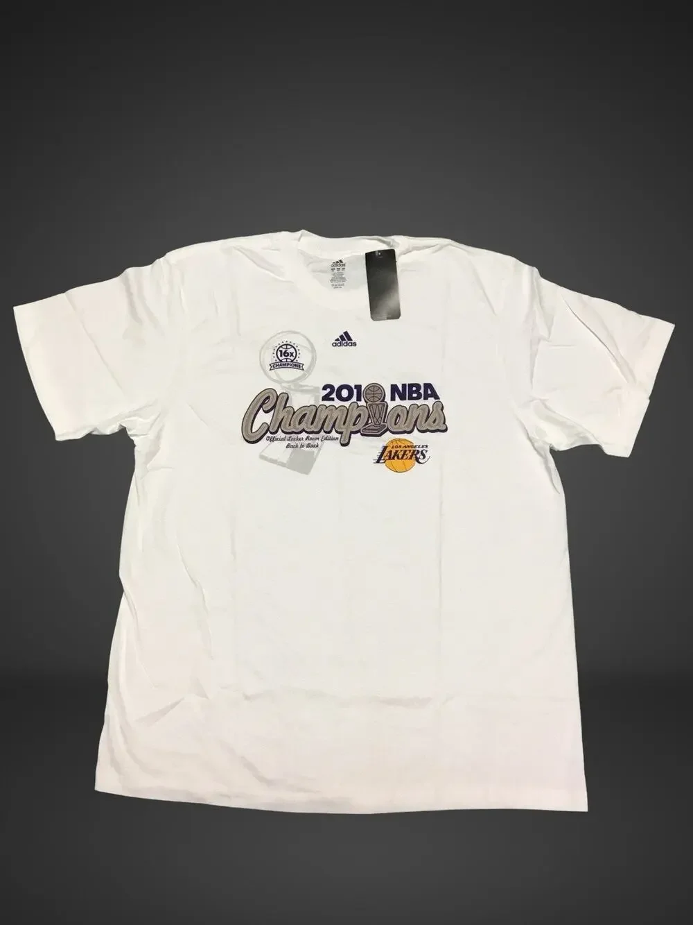 Adidas NBA Los Angeles Lakers 2010 Champions Shirt - Mens Size XXL